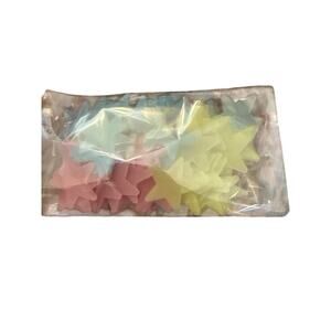 NWOT set 100 Glow in the Dark Ceiling Stars Multi Color Pastel NO GLUE TABS